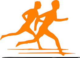 Preventing Sports Injuries Two orange people running
