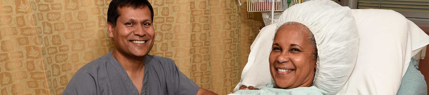 Image of Dr. Vivek Kushwaha with a Patient