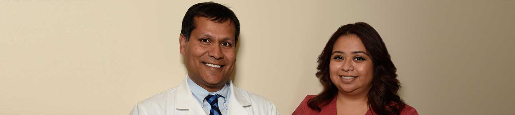 Image of Dr. Kushwaha and one of his nurses